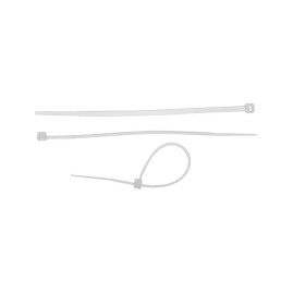 Хомуты, 400 x 4.8 мм, пластиковые, белые, 50 шт