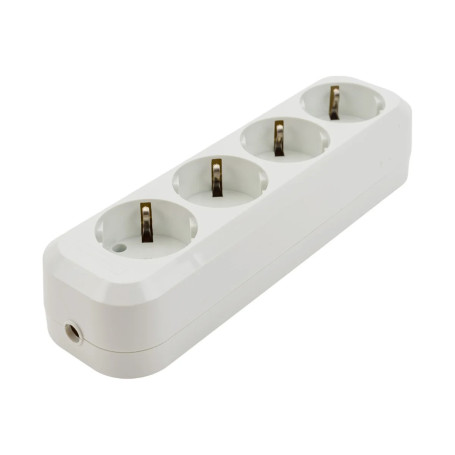 Колодка розеточная электрическая 4-х местная с/з UNIVersal - Артикул 10101022