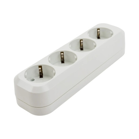 Колодка розеточная электрическая 4-х местная с/з UNIVersal - Артикул 10101022