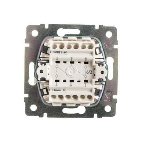 Переключатель двухклавишный, слоновая кость, Legrand Valena, 774308 - Артикул 774308