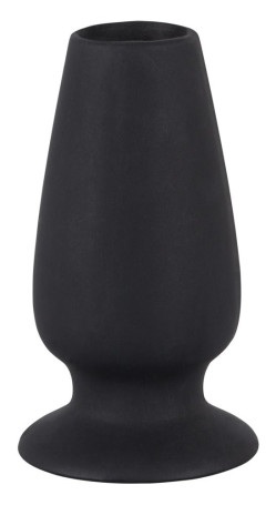 Чёрная анальная пробка-тоннель Lust Tunnel M - 10 см. - Артикул 61801