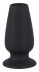 Чёрная анальная пробка-тоннель Lust Tunnel M - 10 см. - Артикул 61801