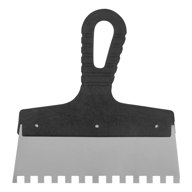 Шпатель из нержавеющей стали, 200 мм, зуб 8 х 8 мм, пластмассовая ручка - Артикул 8547311 Шпатель из нержавеющей стали, 200 мм, зуб 8 х 8 мм, пластмассовая ручка - Артикул 8547311