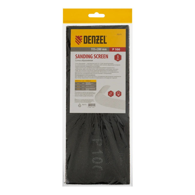 Сетка абразивная, P 100, 115 х 280 мм, 5 шт - Артикул 7517111 Сетка абразивная, P 100, 115 х 280 мм, 5 шт - Артикул 7517111