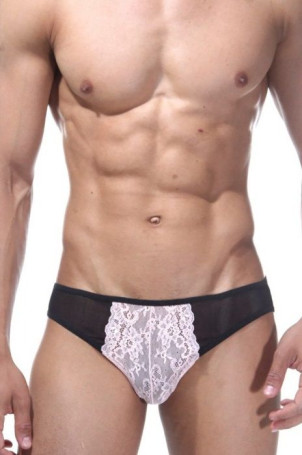 Черно-розовые трусы-слипы - Артикул 403366