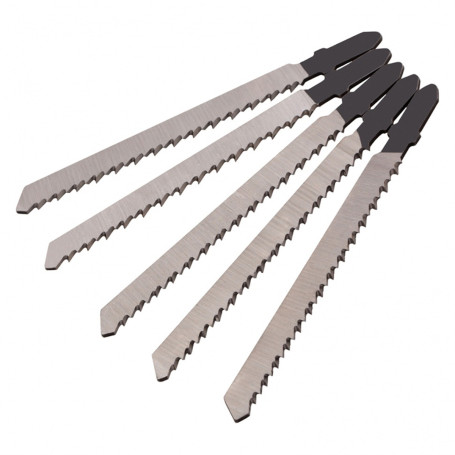 Полотна для электролобзика по дереву, 5 шт, T101BR, 75 х 2.5 мм, обратный зуб - Артикул 7823311