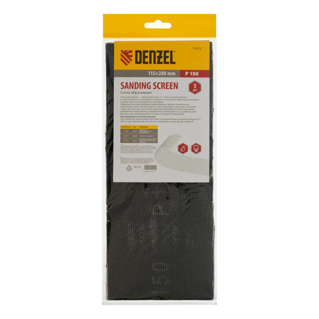 Сетка абразивная, P 150, 115 х 280 мм, 5 шт - Артикул 7517511 Сетка абразивная, P 150, 115 х 280 мм, 5 шт - Артикул 7517511