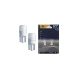 Лампа автомобильная светодиодная W5W, 12V, 1Вт, W2.1x9.5d, 4000K, LED RETROFIT, HELLA - 2 шт