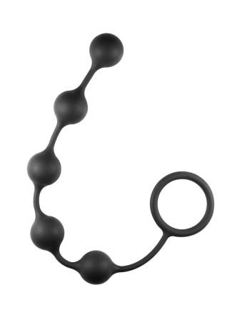 Чёрная анальная цепочка Classic Anal Beads - 31,5 см. - Артикул 126511