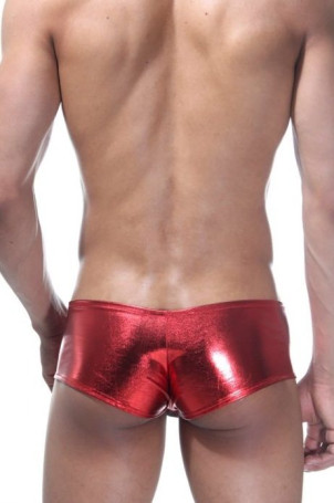 Красные блестящие трусы-хипсы - Артикул 403376