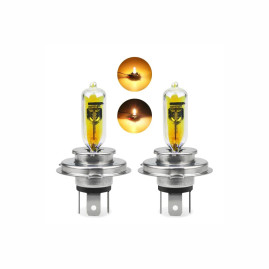 Лампа автомобильная галогеновая H4, 24V, 75/70Вт, P43T, YELLOW, LYNXAUTO - 1 шт