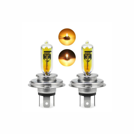 Лампа автомобильная галогеновая H4, 24V, 75/70Вт, P43T, YELLOW, LYNXAUTO - 1 шт - Артикул L20475Y_LYN