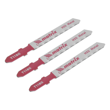Полотна для электролобзика по металлу, 3 шт, T118A, 50 х 1.2 мм, HSS - Артикул 7820711