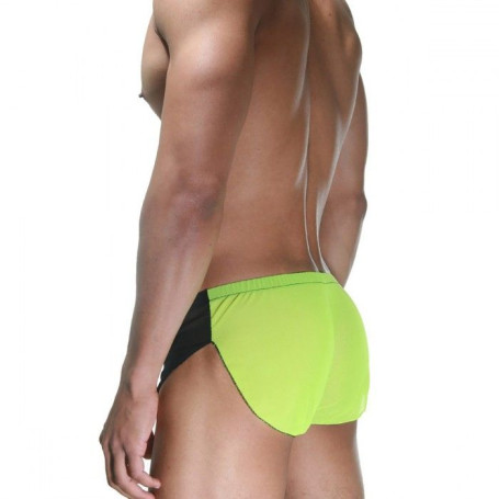 Мужские черно-лаймовые шорты - Артикул 403595