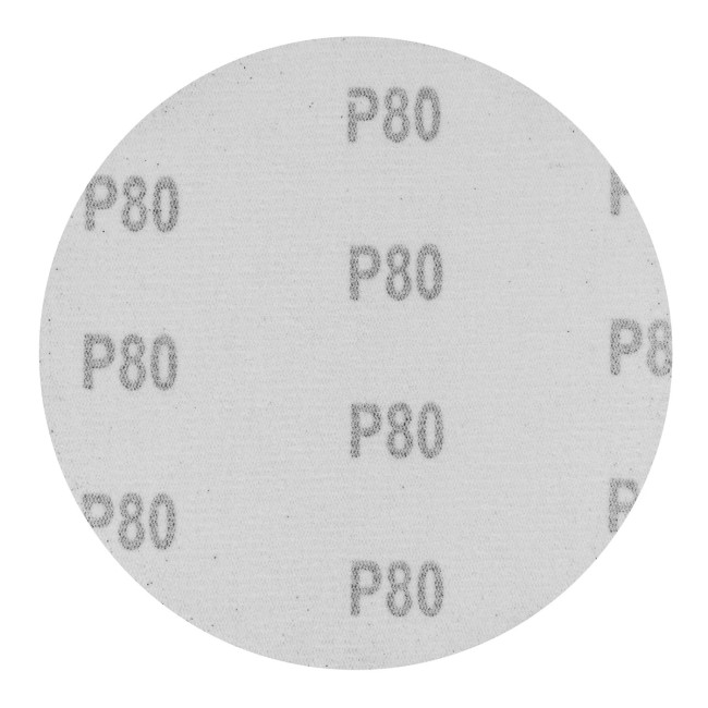 Круг абразивный на ворсовой подложке под "липучку", P 80, 125 мм, 10 шт - Артикул 73845711