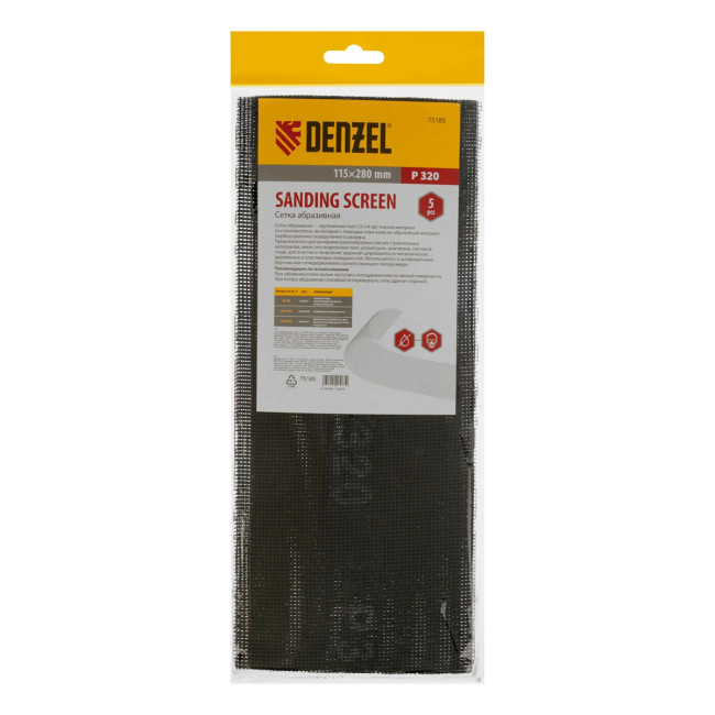 Сетка абразивная, P 320, 115 х 280 мм, 5 шт - Артикул 7518511 Сетка абразивная, P 320, 115 х 280 мм, 5 шт - Артикул 7518511