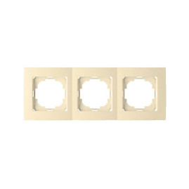 Рамка трехместная Бежевая TOURAN EKO Naturel (Thema) NILSON