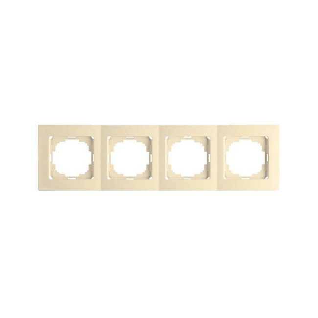 Рамка четырехместная, бежевая TOURAN EKO Naturel (Thema) NILSON 24120094 - Артикул 24120094
