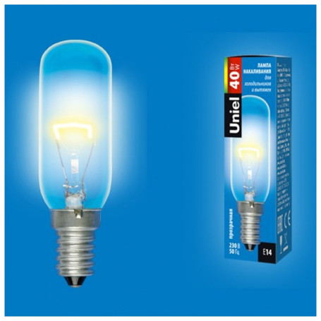 Лампочка накаливания для холодильника и вытяжки Е14 40Вт - Артикул 718434