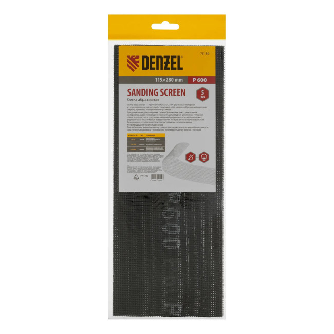 Сетка абразивная, P 600, 115 х 280 мм, 5 шт - Артикул 7518911 Сетка абразивная, P 600, 115 х 280 мм, 5 шт - Артикул 7518911