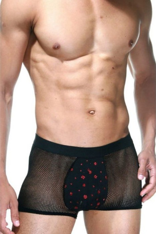 Черные сетчатые мужские боксеры - Артикул 407968