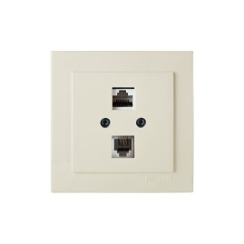 Розетка комбинированная телефон, интернет