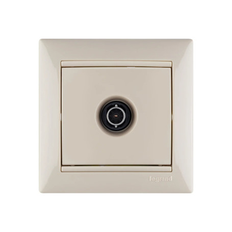 Розетка ТВ, телевизионная оконечная, белая, 1.5dB, Legrand Valena, 774329 - Артикул 774329