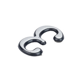 Цифра дверная 3, пластик, хром