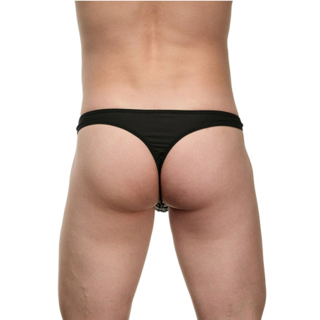 Мужские трусы-тонги с принтом в виде букв - Артикул 425191