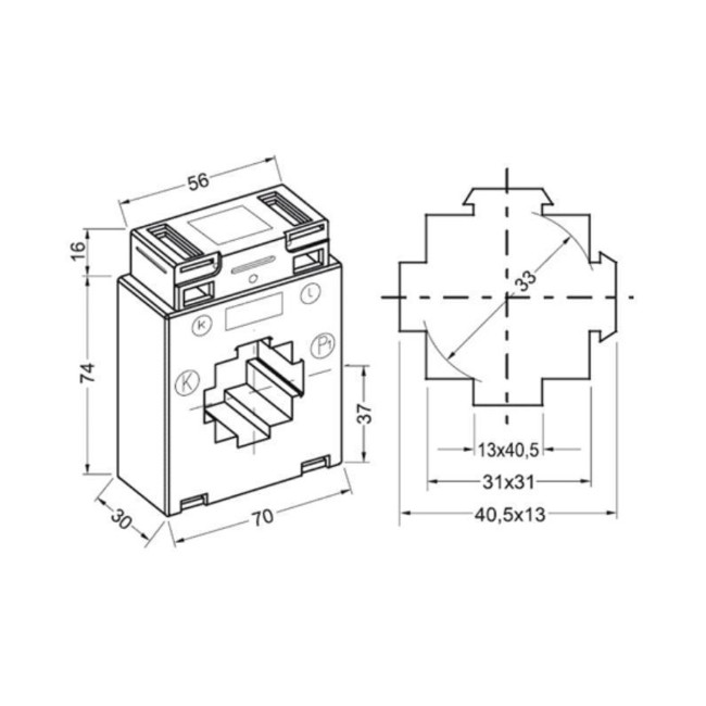 Трансформатор тока измерительный 150/5, класс точности 0.5, ТТИ-30, без шины, 5 ВА, ITT20-2-05-0150 - Артикул ITT20-2-05-0150