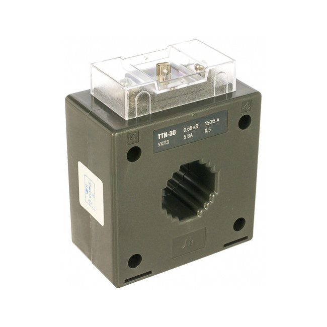 Трансформатор тока измерительный 150/5, класс точности 0.5, ТТИ-30, без шины, 5 ВА, ITT20-2-05-0150 - Артикул ITT20-2-05-0150