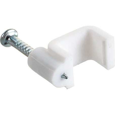 Скобы электроустановочные, 5 мм, прямоугольный профиль, 50 шт - Артикул 4753311