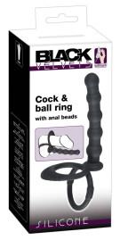 Насадка на пенис для двойного проникновения Cock &amp; ball ring