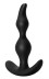 Чёрная анальная пробка Bent Anal Plug Black - 13 см. - Артикул 88040