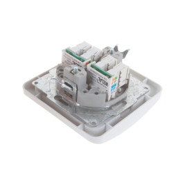 Розетка телеф./компьют. скрытой установки, белая, UNIVersal Валери