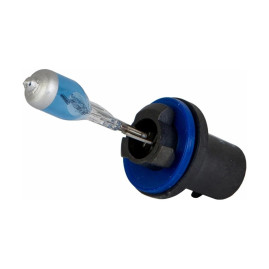 Лампа автомобильная галогеновая H27, 12V, 27Вт, PG13, 4000k, +30% яркости, Super White Xenite - 2 шт