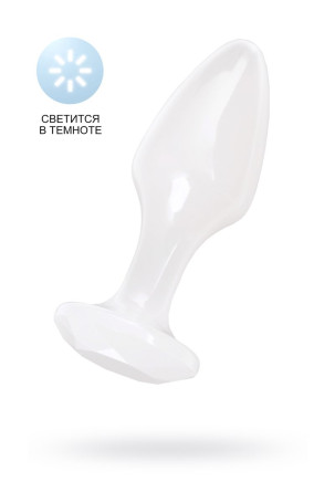 Белая акриловая анальная втулка - 9,5 см. - Артикул 229634