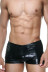Мужские черные боксеры с кружевными вставками по бокам - Артикул 409153