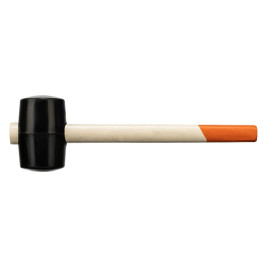 Киянка деревянная ручка чёрная резина 450г 111505