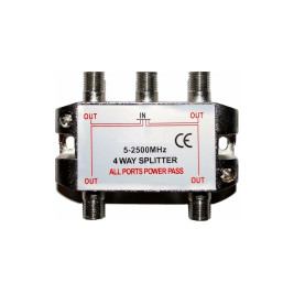Сплиттер (делитель) эфирный на 4 телевизора 5-2500Hz Спутник