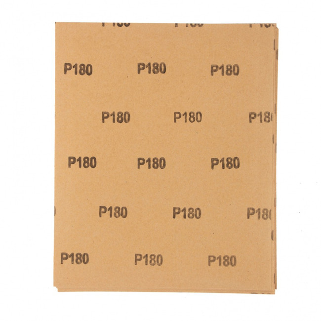 Шлифлист на бумажной основе, P 180, 230 х 280 мм, 10 шт, водостойкий - Артикул 7561211 Шлифлист на бумажной основе, P 180, 230 х 280 мм, 10 шт, водостойкий - Артикул 7561211