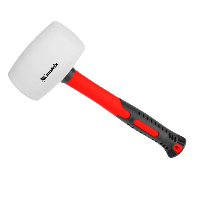 Киянка резиновая, 450 г, белая резина, фибергласовая рукоятка - Артикул 1119611 Киянка резиновая, 450 г, белая резина, фибергласовая рукоятка - Артикул 1119611