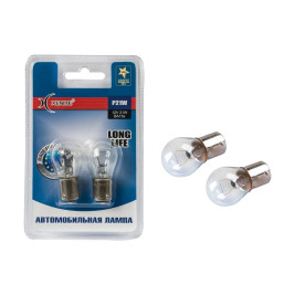 Лампы автомобильные накаливания P21W, 12V, 21Вт, BA15s, LONG LIFE XENITE - 2 шт