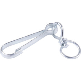 Карабин с вертлюгом тип А оцинкованный 90 мм (1 шт) №90