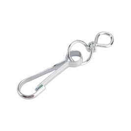 Карабин с вертлюгом тип А оцинкованный 90 мм (1 шт) №90