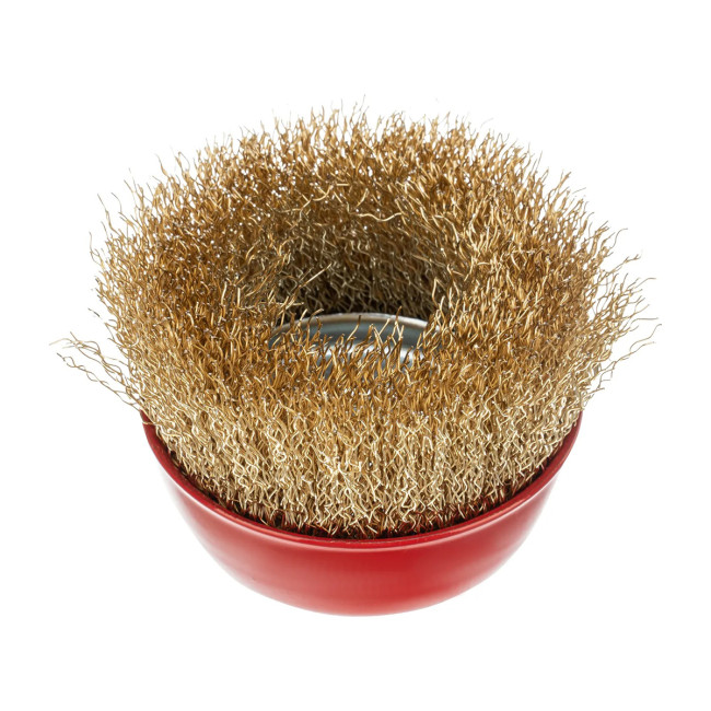 Чашка для УШМ зачистная 75 мм латуневая проволока - Артикул 7460411 Чашка для УШМ зачистная 75 мм латуневая проволока - Артикул 7460411