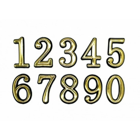 Цифра дверная 2, пластик, золото - Артикул 509011