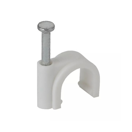 Скобы электроустановочные, 8 мм, круглый профиль, 50 шт. - Артикул 4751811