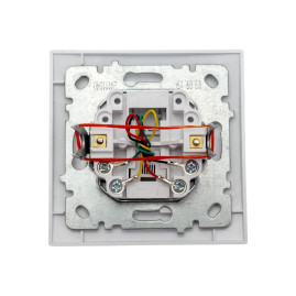 Телефонная розетка NILSON 1СП RJ11 белая Touran
