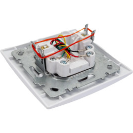 Телефонная розетка NILSON 1СП RJ11 белая Touran